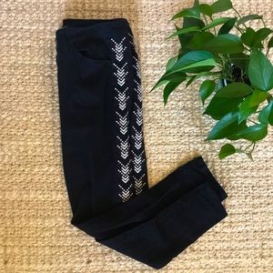 #embroidered #black #denim #hotpants
